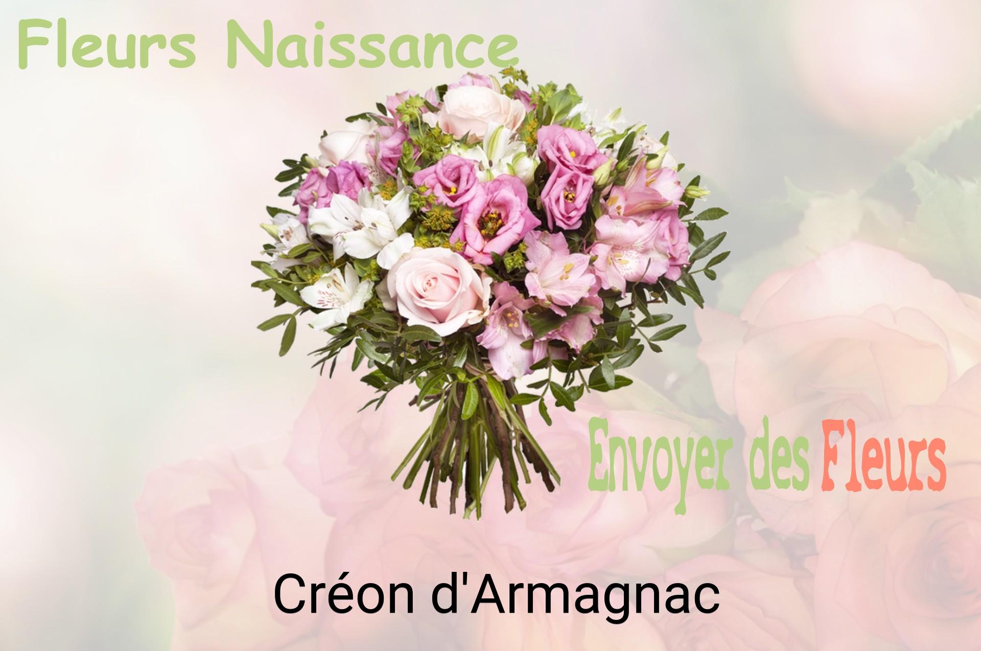 Bouquet de fleurs de naissance livré à Créon-d'Armagnac