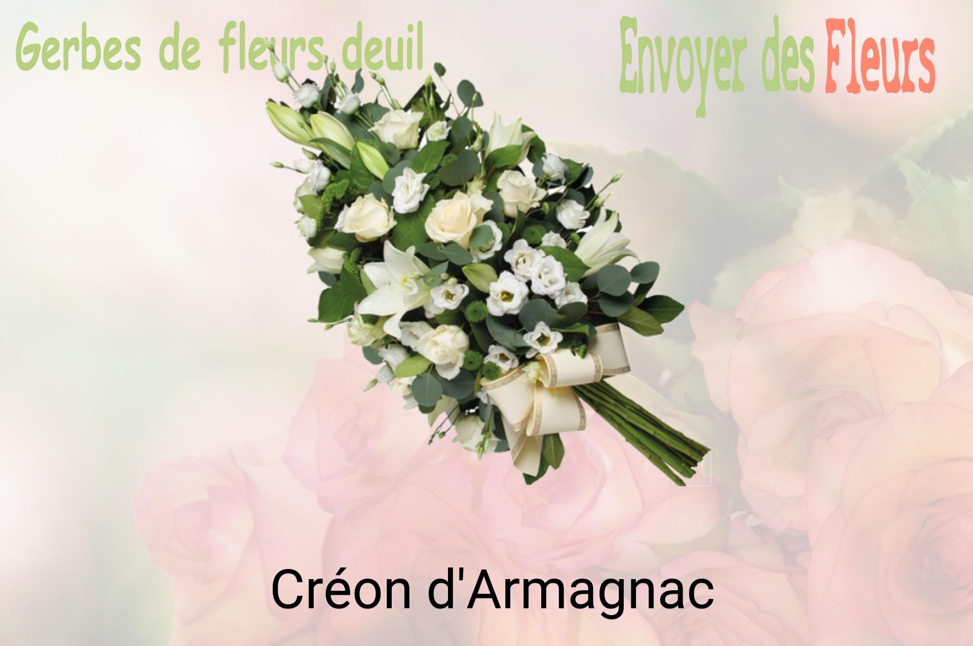 Gerbe de fleurs de deuil livrée à Créon-d'Armagnac